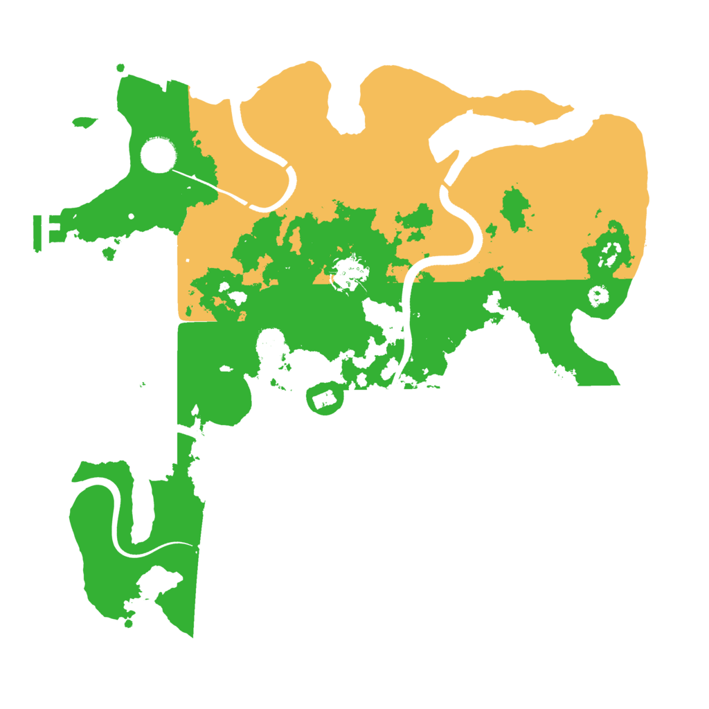 Biome Rust Map: Procedural Map, Size: 3500, Seed: 439351618