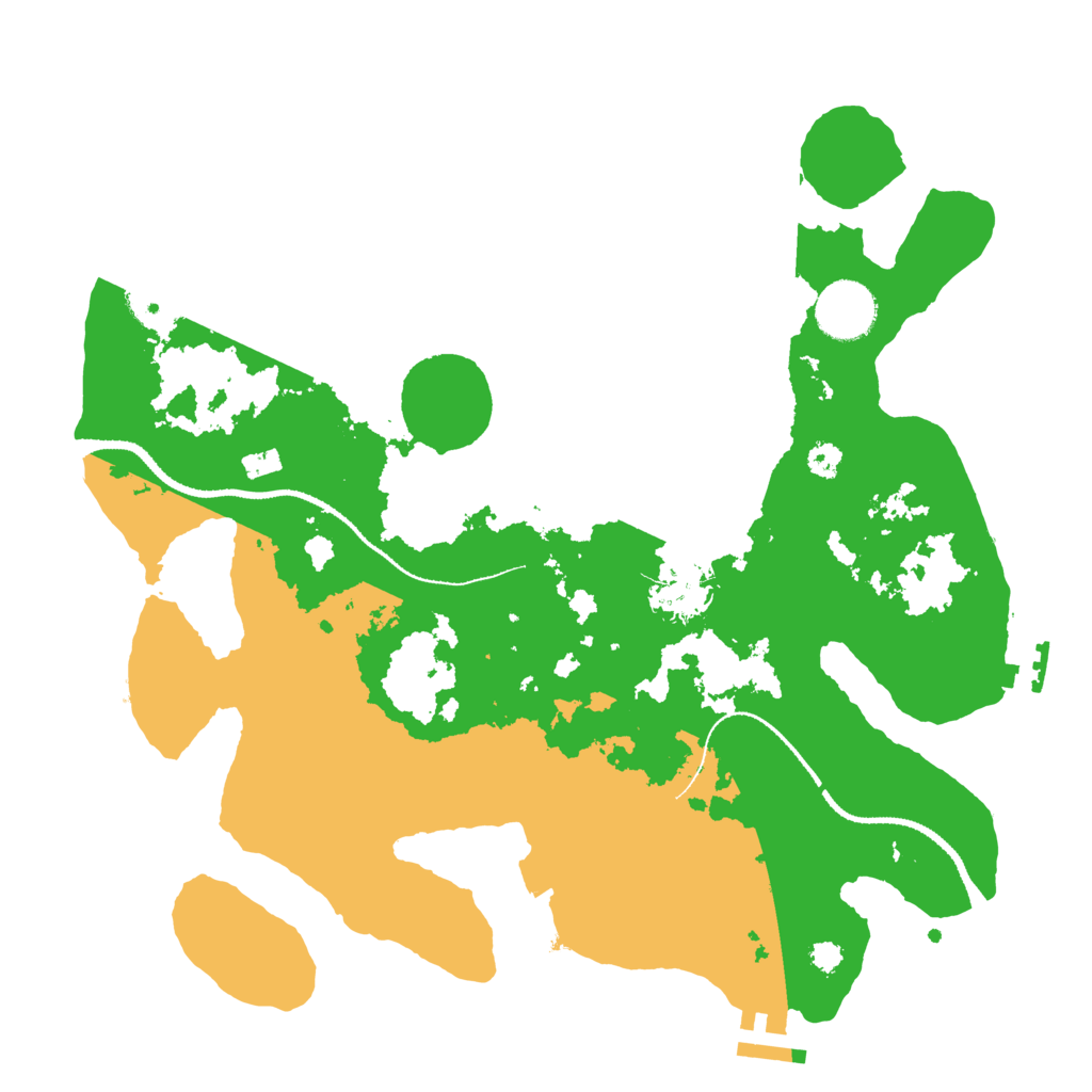 Biome Rust Map: Procedural Map, Size: 3200, Seed: 19700918