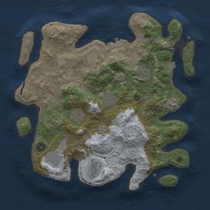 Thumbnail Rust Map: Procedural Map, Size: 3500, Seed: 102589321, 16 Monuments