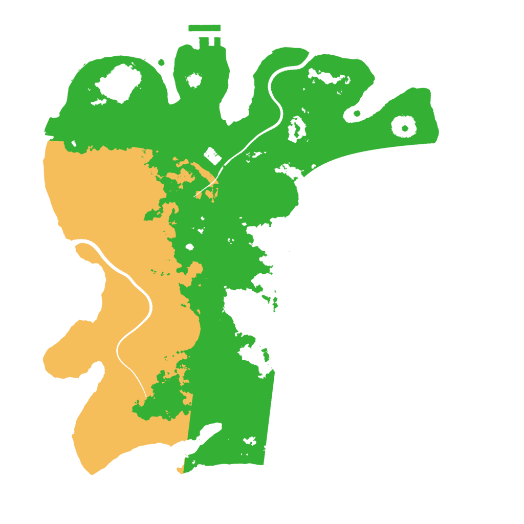 Biome Rust Map: Procedural Map, Size: 3300, Seed: 725192479