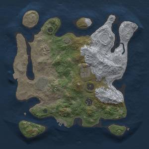 Thumbnail Rust Map: Procedural Map, Size: 3000, Seed: 450765180, 11 Monuments