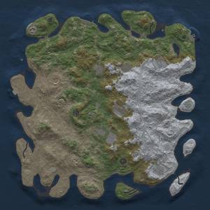 Thumbnail Rust Map: Procedural Map, Size: 4700, Seed: 6546857, 19 Monuments