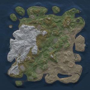 Thumbnail Rust Map: Procedural Map, Size: 4250, Seed: 243308127, 18 Monuments