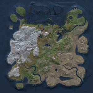 Thumbnail Rust Map: Procedural Map, Size: 4250, Seed: 243308127, 16 Monuments
