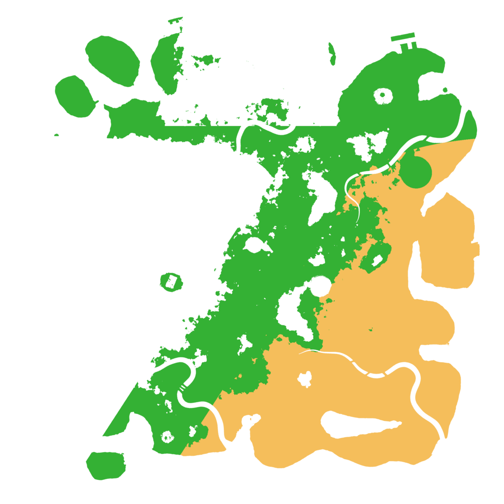 Biome Rust Map: Procedural Map, Size: 4250, Seed: 243308127