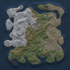 Thumbnail Rust Map: Procedural Map, Size: 3750, Seed: 2052024, 17 Monuments