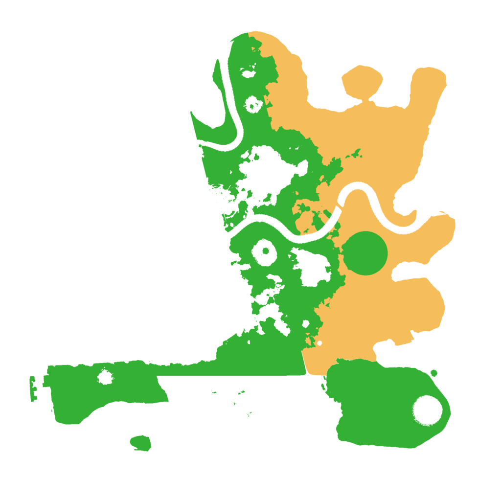 Biome Rust Map: Procedural Map, Size: 3000, Seed: 23496