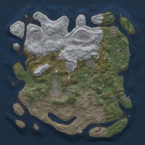 Thumbnail Rust Map: Procedural Map, Size: 4000, Seed: 90502123, 17 Monuments