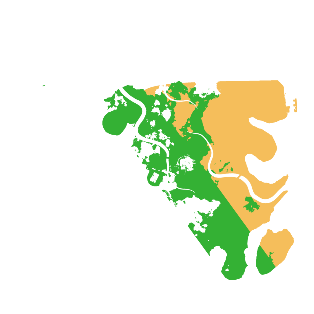 Biome Rust Map: Procedural Map, Size: 3500, Seed: 258043104