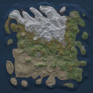 Thumbnail Rust Map: Procedural Map, Size: 4250, Seed: 1887320221, 19 Monuments