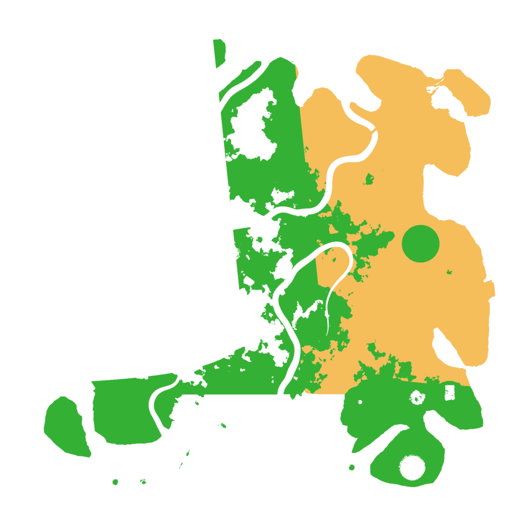 Biome Rust Map: Procedural Map, Size: 3700, Seed: 3950