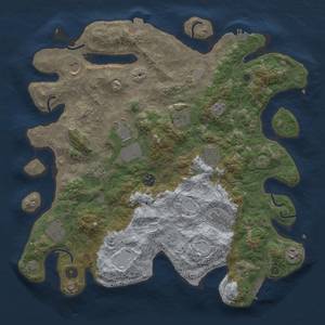 Thumbnail Rust Map: Procedural Map, Size: 4000, Seed: 1656989715, 18 Monuments