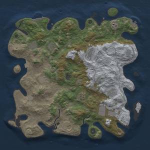 Thumbnail Rust Map: Procedural Map, Size: 4000, Seed: 201188509, 19 Monuments