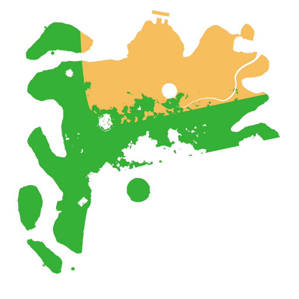 Biome Rust Map: Procedural Map, Size: 3500, Seed: 835829724