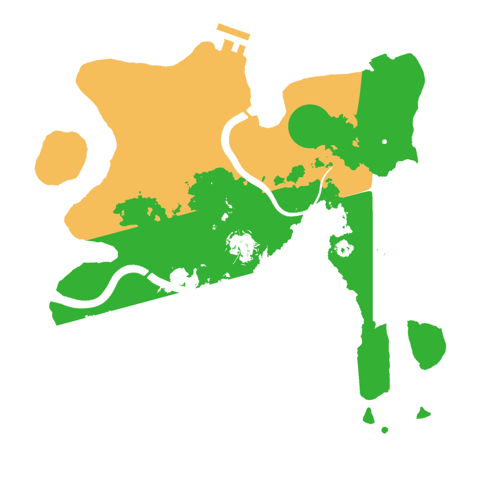 Biome Rust Map: Procedural Map, Size: 3000, Seed: 1090466444