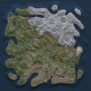 Thumbnail Rust Map: Procedural Map, Size: 4250, Seed: 515948963, 19 Monuments