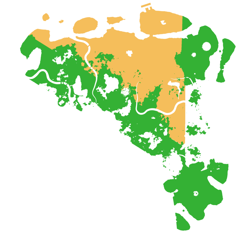 Biome Rust Map: Procedural Map, Size: 5000, Seed: 20000207