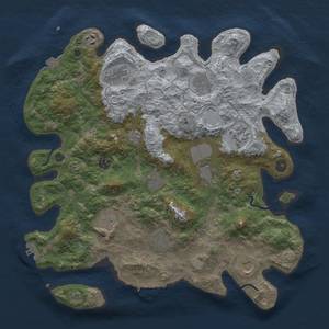 Thumbnail Rust Map: Procedural Map, Size: 4000, Seed: 748486087, 19 Monuments