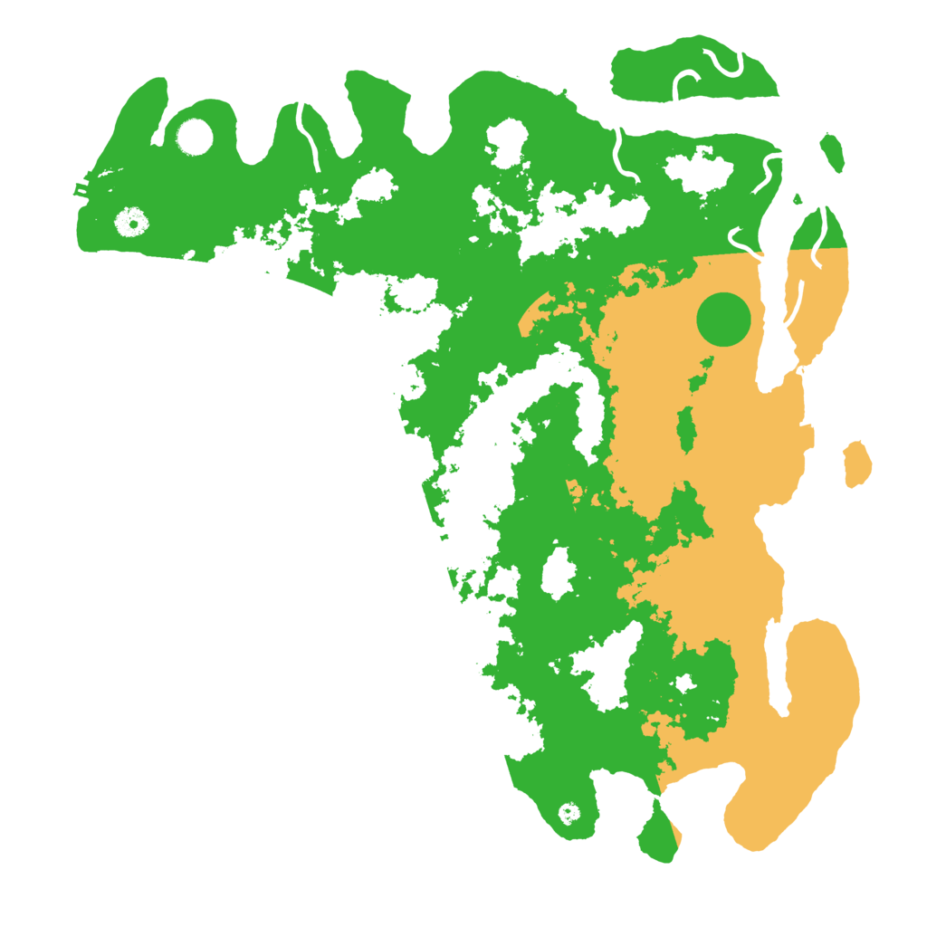 Biome Rust Map: Procedural Map, Size: 4500, Seed: 4439