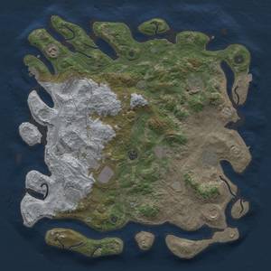 Thumbnail Rust Map: Procedural Map, Size: 4250, Seed: 1116089300, 19 Monuments