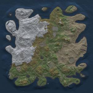 Thumbnail Rust Map: Procedural Map, Size: 4250, Seed: 68969696, 19 Monuments