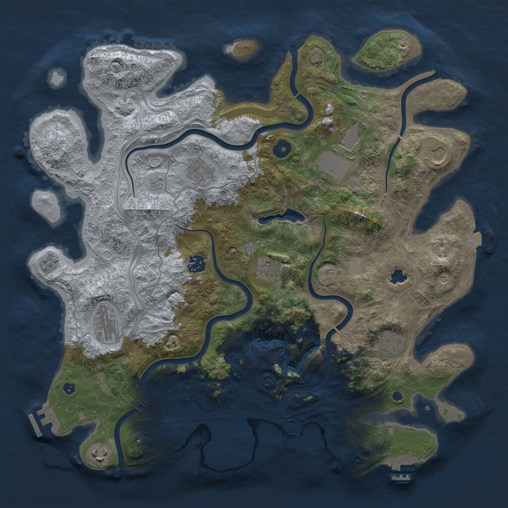 Rust Map: Procedural Map, Size: 4250, Seed: 68969696, 15 Monuments