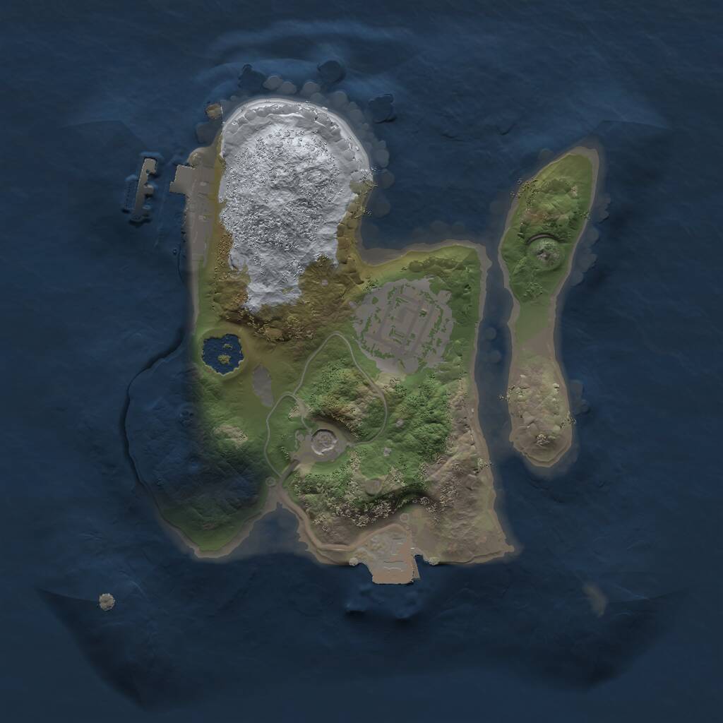 Rust Map: Procedural Map, Size: 1800, Seed: 1193294288, 4 Monuments