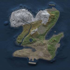 Thumbnail Rust Map: Procedural Map, Size: 2000, Seed: 788624850, 4 Monuments