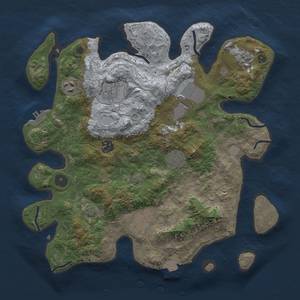 Thumbnail Rust Map: Procedural Map, Size: 3500, Seed: 603260943, 14 Monuments