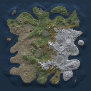 Thumbnail Rust Map: Procedural Map, Size: 3500, Seed: 1142978, 16 Monuments