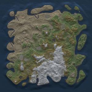 Thumbnail Rust Map: Procedural Map, Size: 4500, Seed: 138662333, 18 Monuments