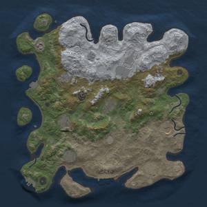 Thumbnail Rust Map: Procedural Map, Size: 4000, Seed: 1769739373, 19 Monuments