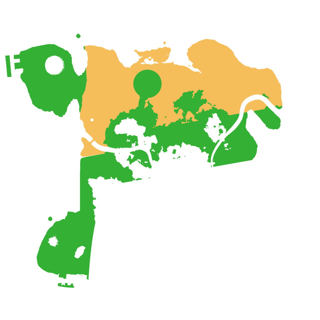 Biome Rust Map: Procedural Map, Size: 3000, Seed: 19254