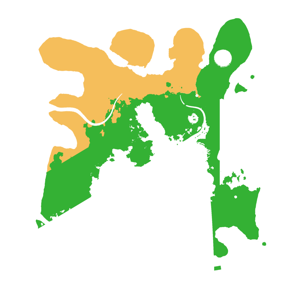 Biome Rust Map: Procedural Map, Size: 3000, Seed: 2846