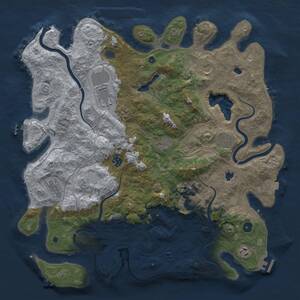 Thumbnail Rust Map: Procedural Map, Size: 4500, Seed: 3259, 16 Monuments