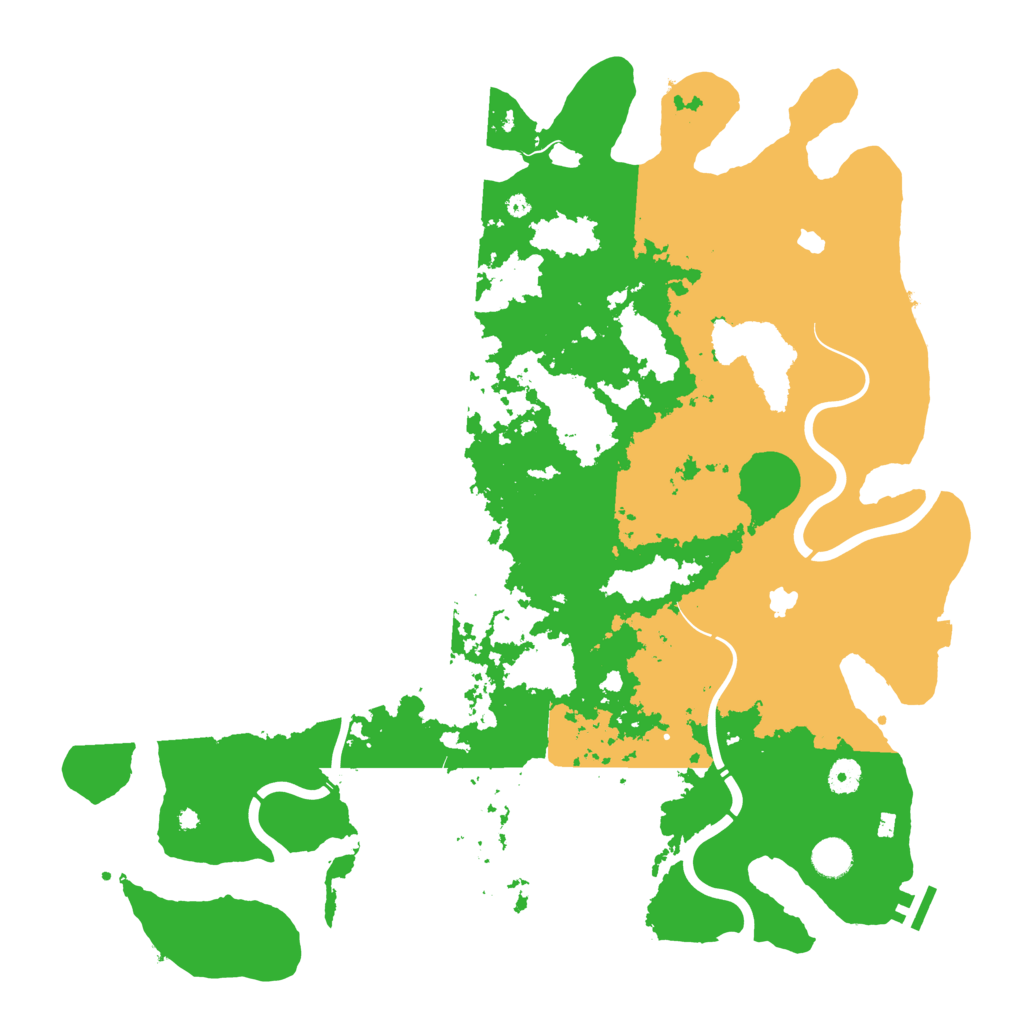 Biome Rust Map: Procedural Map, Size: 4500, Seed: 3259