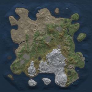 Thumbnail Rust Map: Procedural Map, Size: 3500, Seed: 1127232459, 16 Monuments