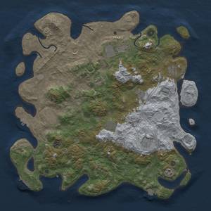 Thumbnail Rust Map: Procedural Map, Size: 4500, Seed: 1777179534, 19 Monuments