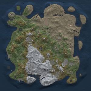 Thumbnail Rust Map: Procedural Map, Size: 4000, Seed: 242098506, 19 Monuments