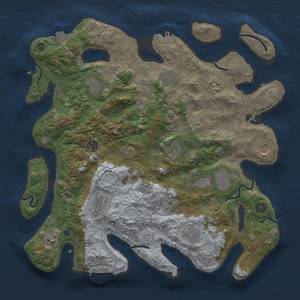 Thumbnail Rust Map: Procedural Map, Size: 4000, Seed: 724704008, 19 Monuments