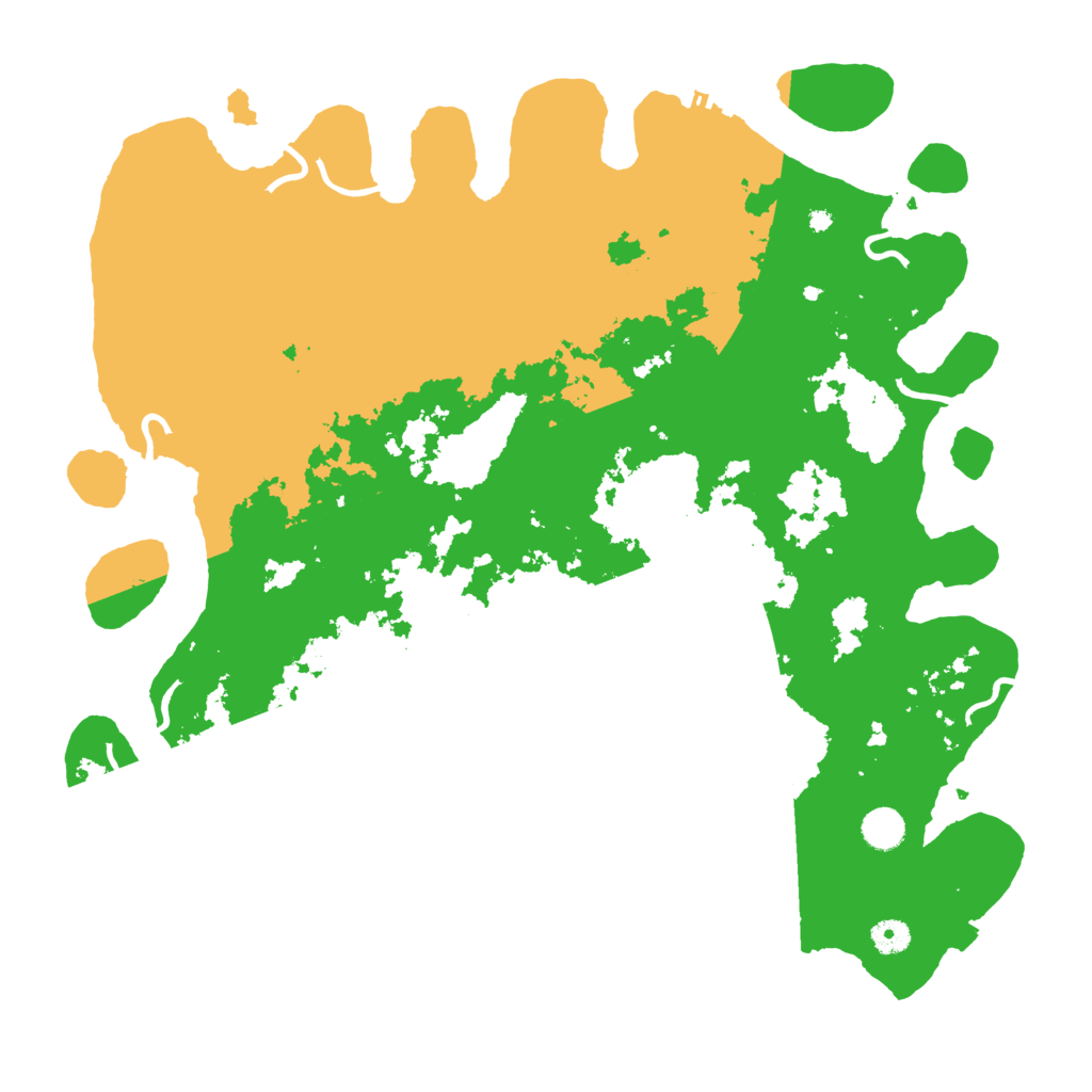 Biome Rust Map: Procedural Map, Size: 4500, Seed: 951822769