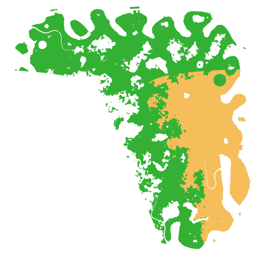 Biome Rust Map: Procedural Map, Size: 5500, Seed: 8868