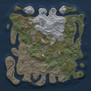 Thumbnail Rust Map: Procedural Map, Size: 4250, Seed: 48604455, 19 Monuments