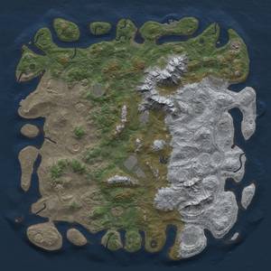 Thumbnail Rust Map: Procedural Map, Size: 5000, Seed: 974512614, 19 Monuments