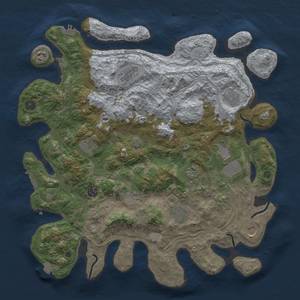 Thumbnail Rust Map: Procedural Map, Size: 4250, Seed: 1540842152, 19 Monuments