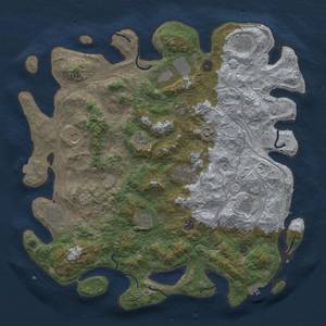 Thumbnail Rust Map: Procedural Map, Size: 4500, Seed: 777656555, 19 Monuments