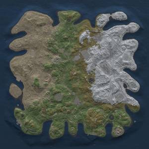 Thumbnail Rust Map: Procedural Map, Size: 4250, Seed: 1333514663, 19 Monuments