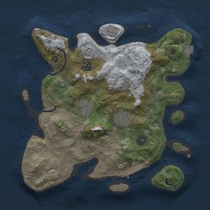 Thumbnail Rust Map: Procedural Map, Size: 3000, Seed: 8654703, 11 Monuments