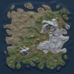 Thumbnail Rust Map: Procedural Map, Size: 5000, Seed: 1459183266, 19 Monuments