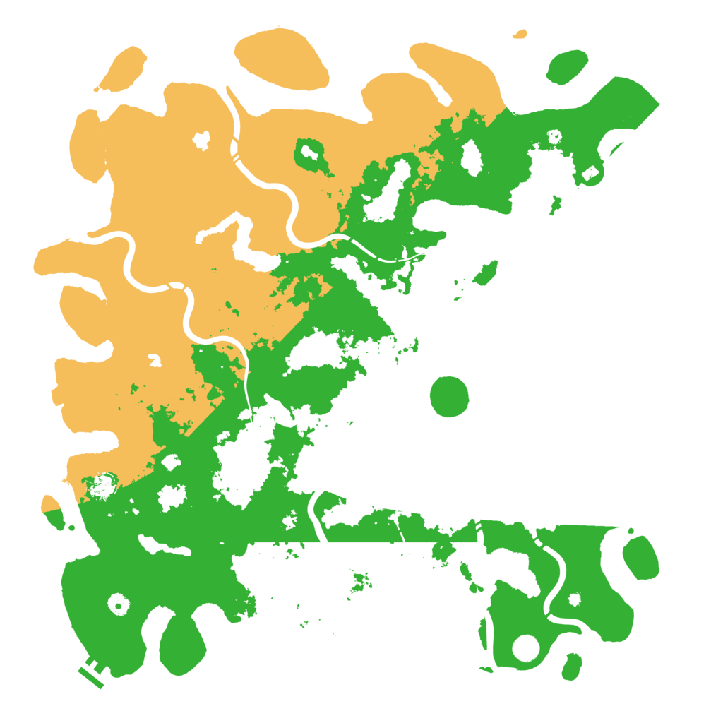Biome Rust Map: Procedural Map, Size: 5000, Seed: 1459183266
